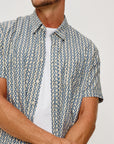 CARSON WAVY BATIK SHORT SLEEVE SHIRT