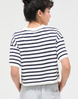 STRIPED CROP TEE