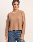 SEAM DETAIL OVERSIZE SWEATER