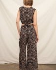 FOLK FLORAL CROP TOP SET