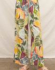 TROPICAL CITRUS FLOWY PANT