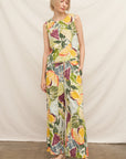TROPICAL CITRUS FLOWY PANT