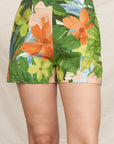 TROPICAL FLORAL SHORTS