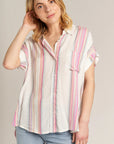 LURAX STRIPED SHORT SLEEVE SHIRT