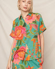 BIRDS & BLOOMS SHORT SLEEVE SHIRT