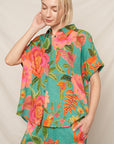 BIRDS & BLOOMS SHORT SLEEVE SHIRT