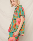 BIRDS & BLOOMS SHORT SLEEVE SHIRT