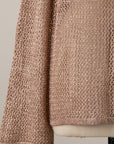 METALLIC MESH SWEATER
