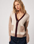 LINDEN COLOUR BLOCK CARDIGAN