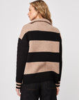 GARY COLOUR BLOCK 1/4 ZIP SWEATER