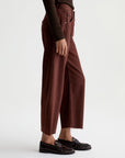 HATTIE CROP HIGH-RISE BARREL IN CHESTNUT