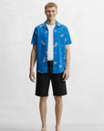 FLOCK OF FLAMINGOS SHORT SLEEVE SHIRT
