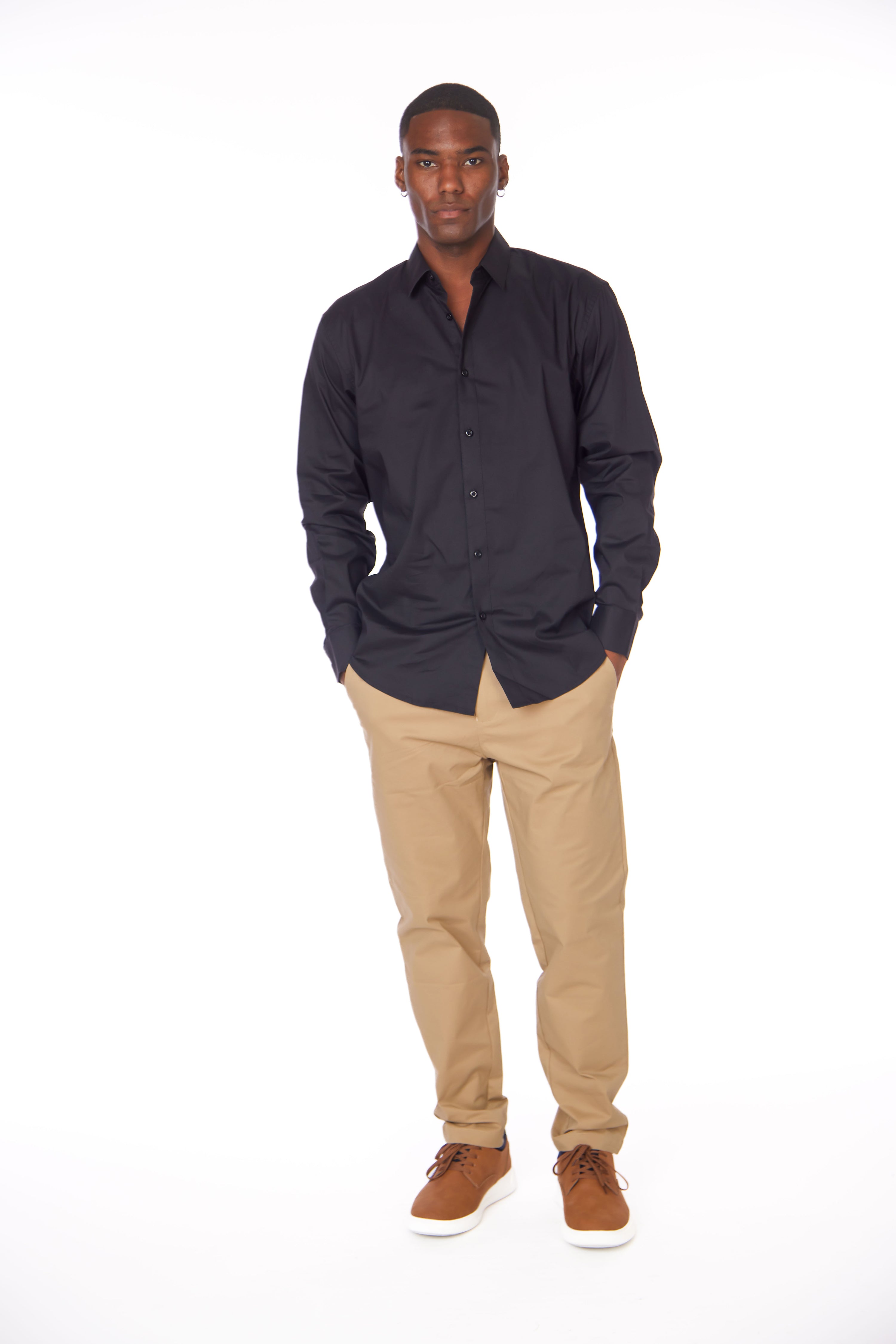 LONG SLEEVE BUTTON UP SHIRT