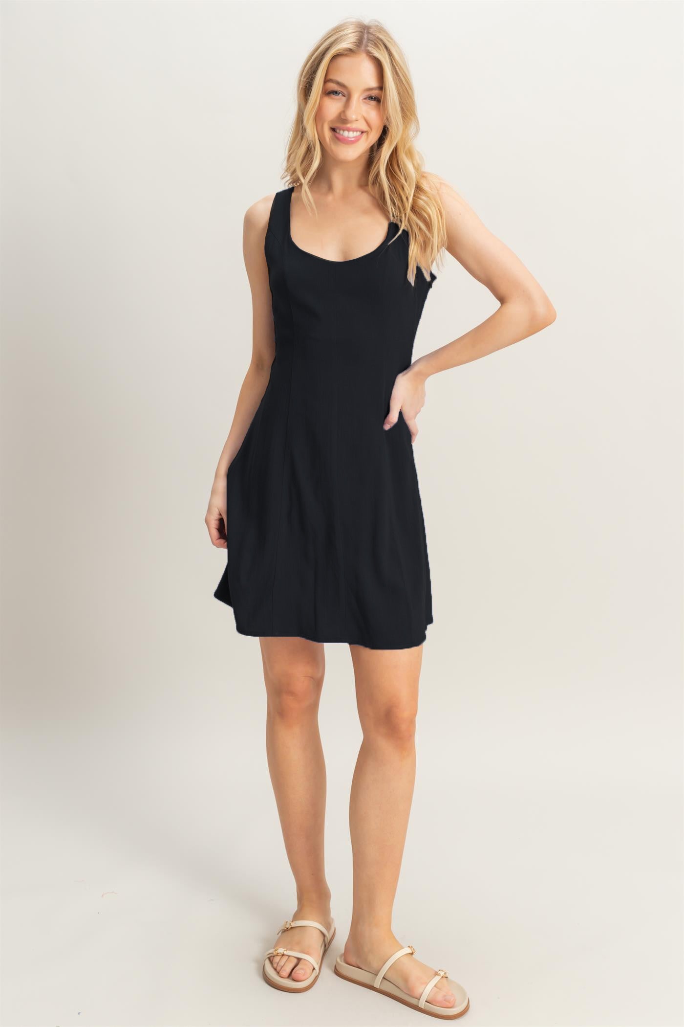 PRINCESS SEAM MINI DRESS