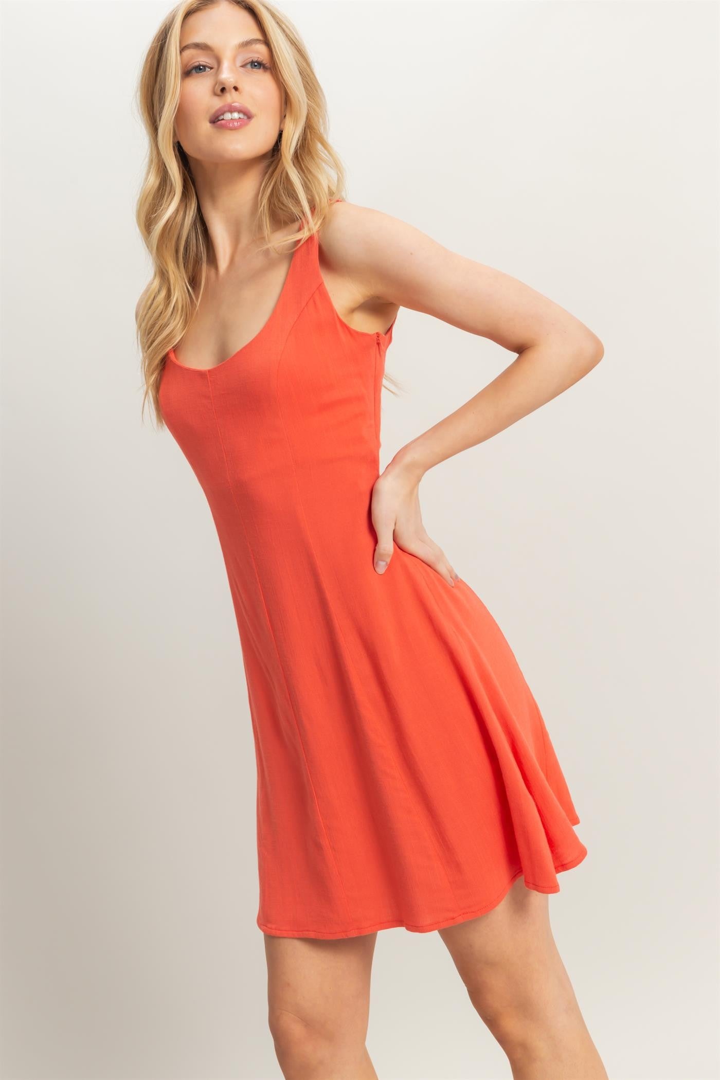 PRINCESS SEAM MINI DRESS