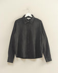 ULTRA SUEDE BUTTON UP