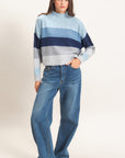 COLOUR BLOCK TURTLENECK SWEATER