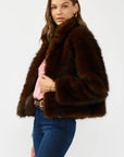 FAUX FUR CROP JACKET