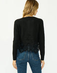 LACE TRIM CARDIGAN