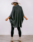 SHAWL COLLAR PONCHO