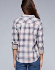 SINGLE POCKET PLAID SHIRT