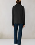 IONI KNIT CARDI WITH OVERSIZE LAPEL