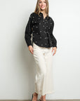 PEARL CLUSTERS LONG SLEEVE SHIRT