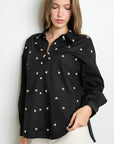 PEARL CLUSTERS LONG SLEEVE SHIRT