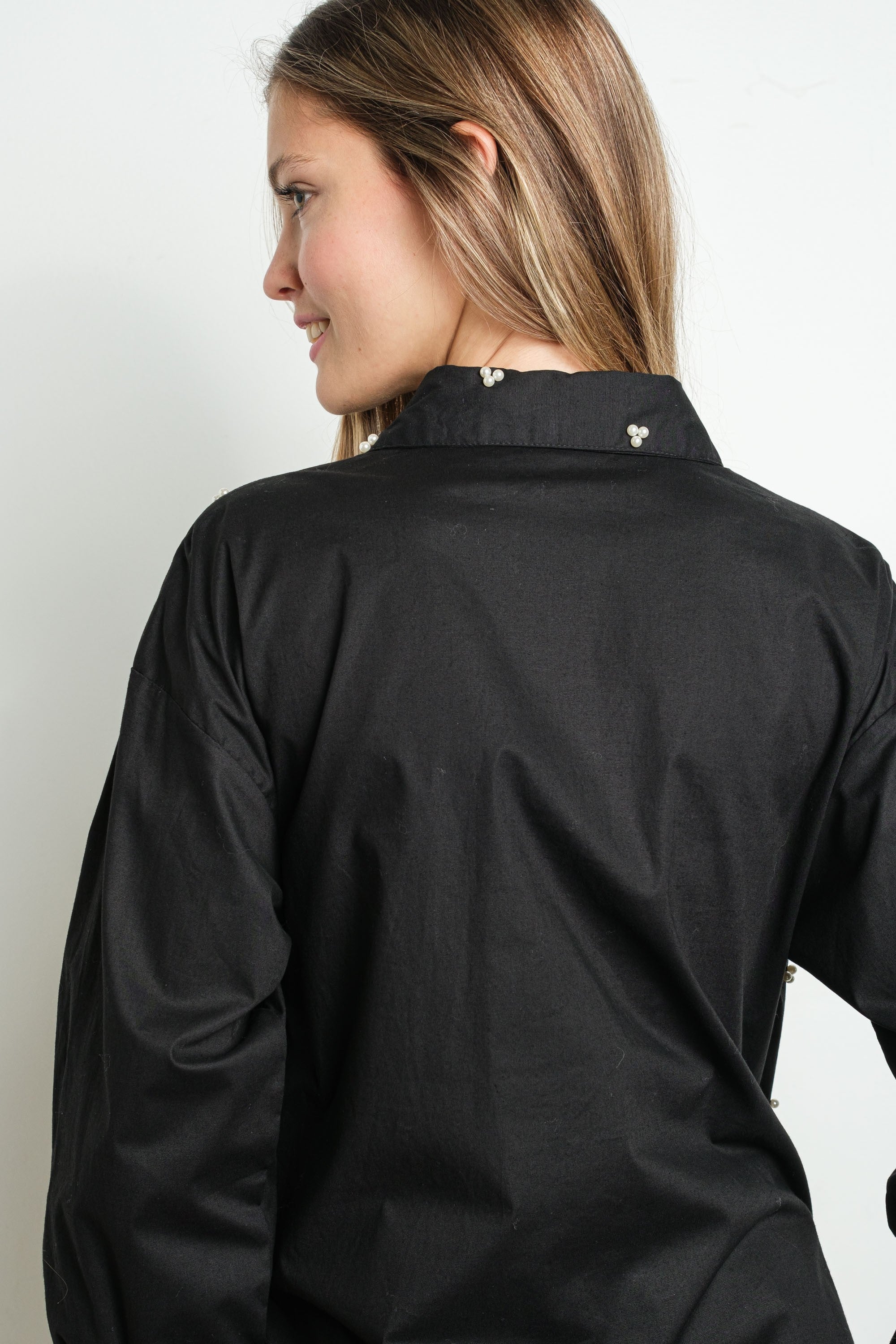 PEARL CLUSTERS LONG SLEEVE SHIRT