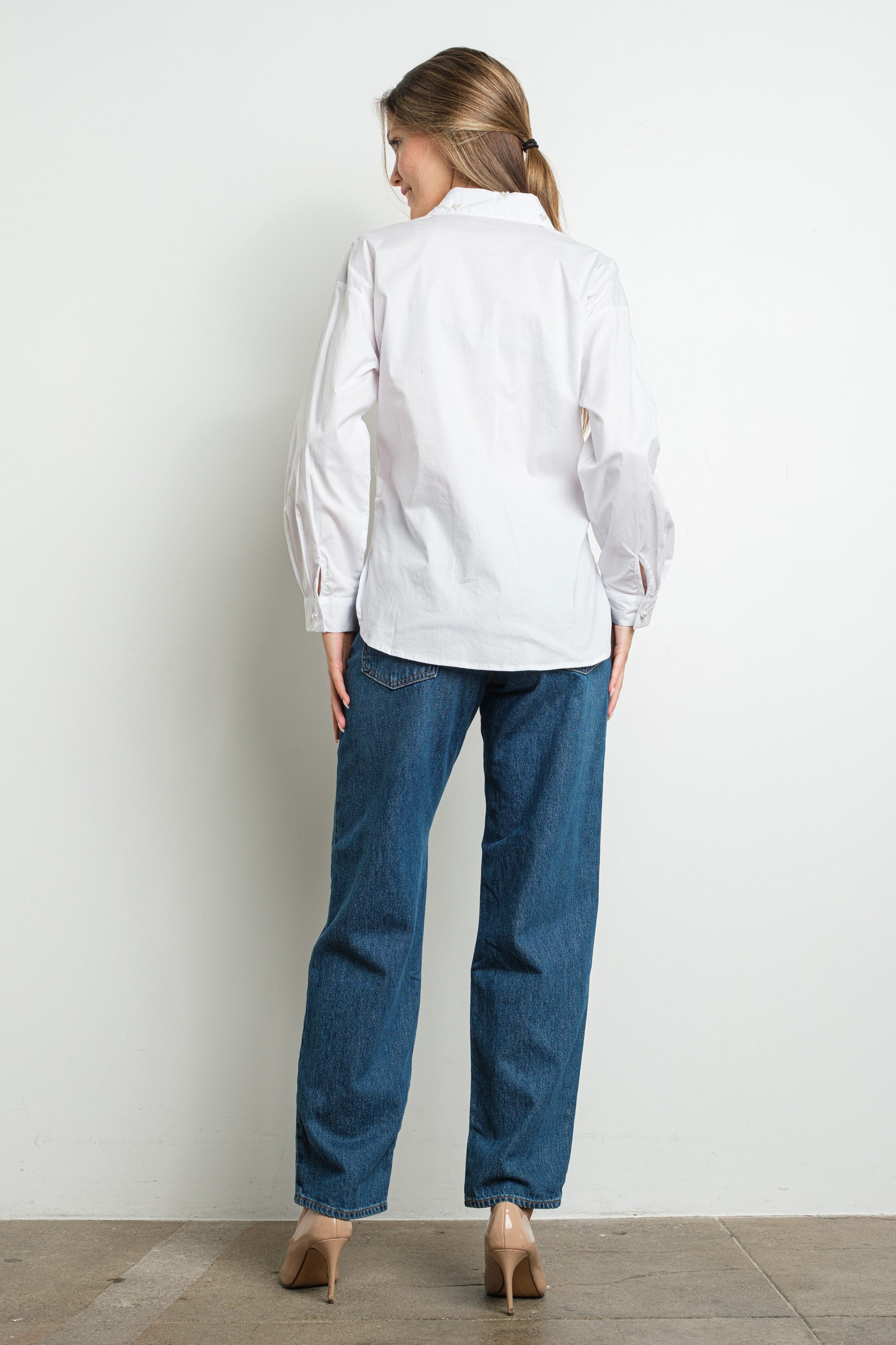 PEARL CLUSTERS LONG SLEEVE SHIRT