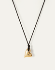 ART HEART ON A STRING NECKLACE