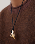 ART HEART ON A STRING NECKLACE