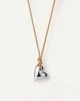 ART HEART ON A STRING NECKLACE