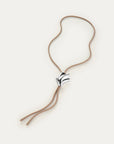 LYDIA BOLO TIE - BEIGE CORD