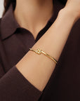 SLIM WOVEN SQUARE BANGLE