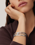 SLIM WOVEN SQUARE BANGLE