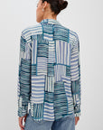 JOSEPHINE MIXED STRIPE LONG SLEEVE SHIRT