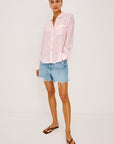 JOSEPHINE MIXED ANIMAL LONG SLEEVE SHIRT