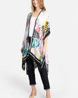 TROPICAL FLORAL OPEN WRAP