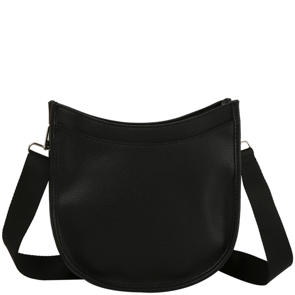 CURVED TOP CROSSBODY BAG
