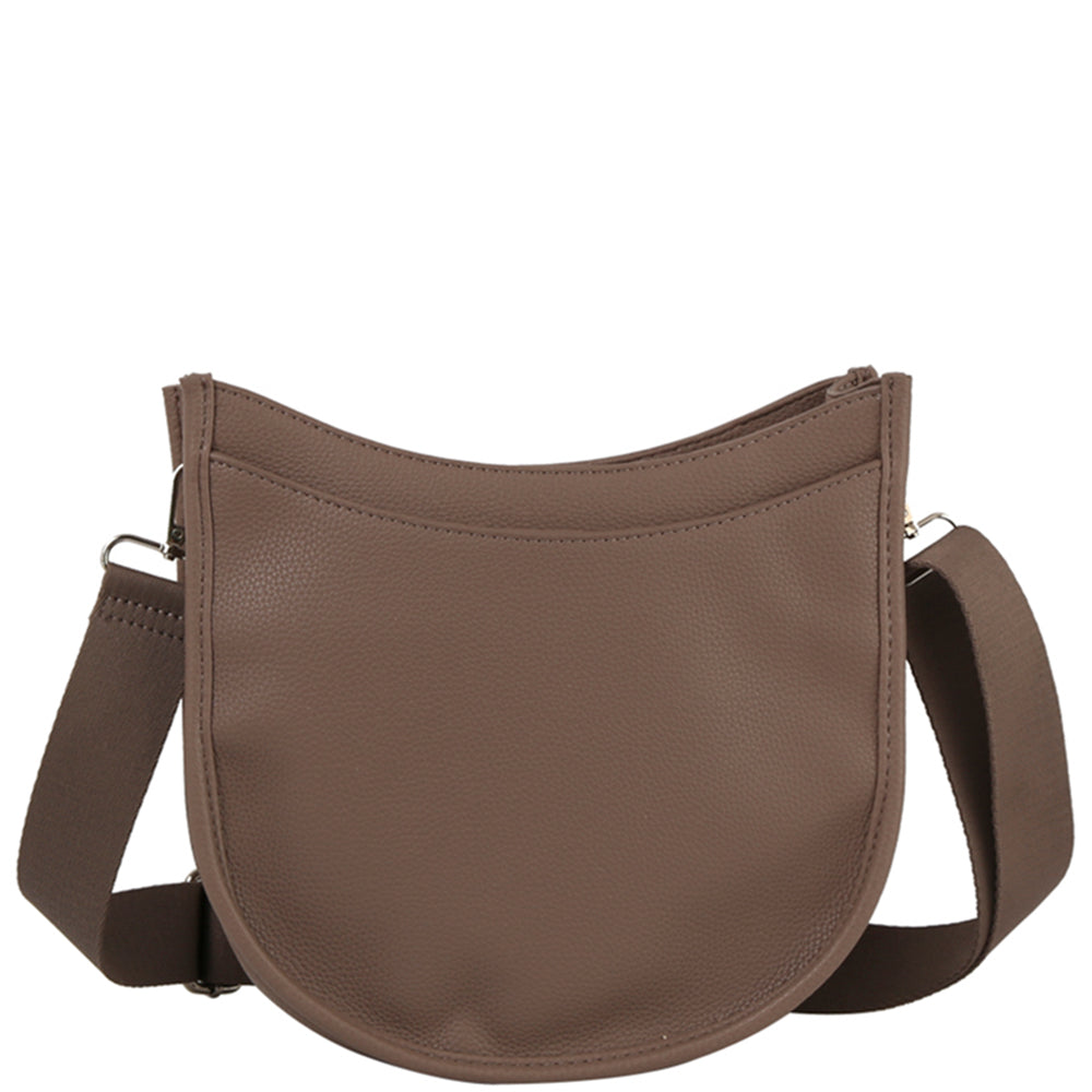CURVED TOP CROSSBODY BAG