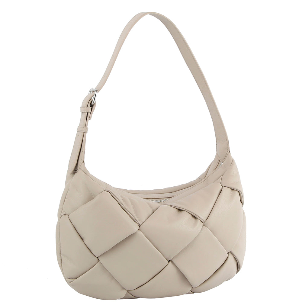 OVERSIZE BASKETWEAVE SHOULDER BAG