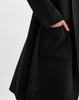 THARA SHAWL COLLAR DOUBLE FACE WOOL COAT