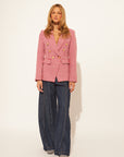 LAURENT HOUNDSTOOTH BLAZER