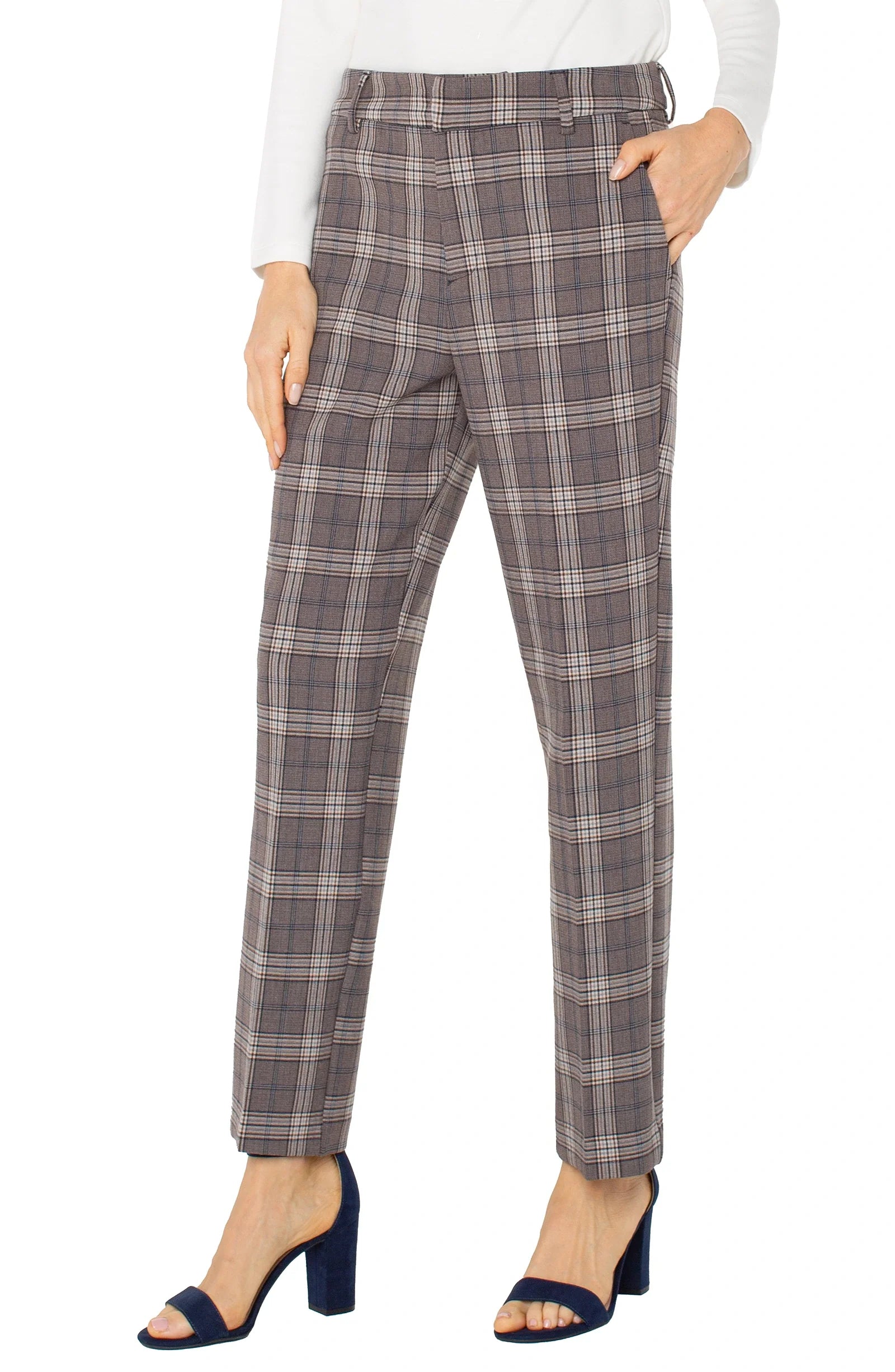 HI-RISE KELSEY GLEN CHECK TROUSER