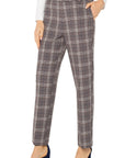 HI-RISE KELSEY GLEN CHECK TROUSER