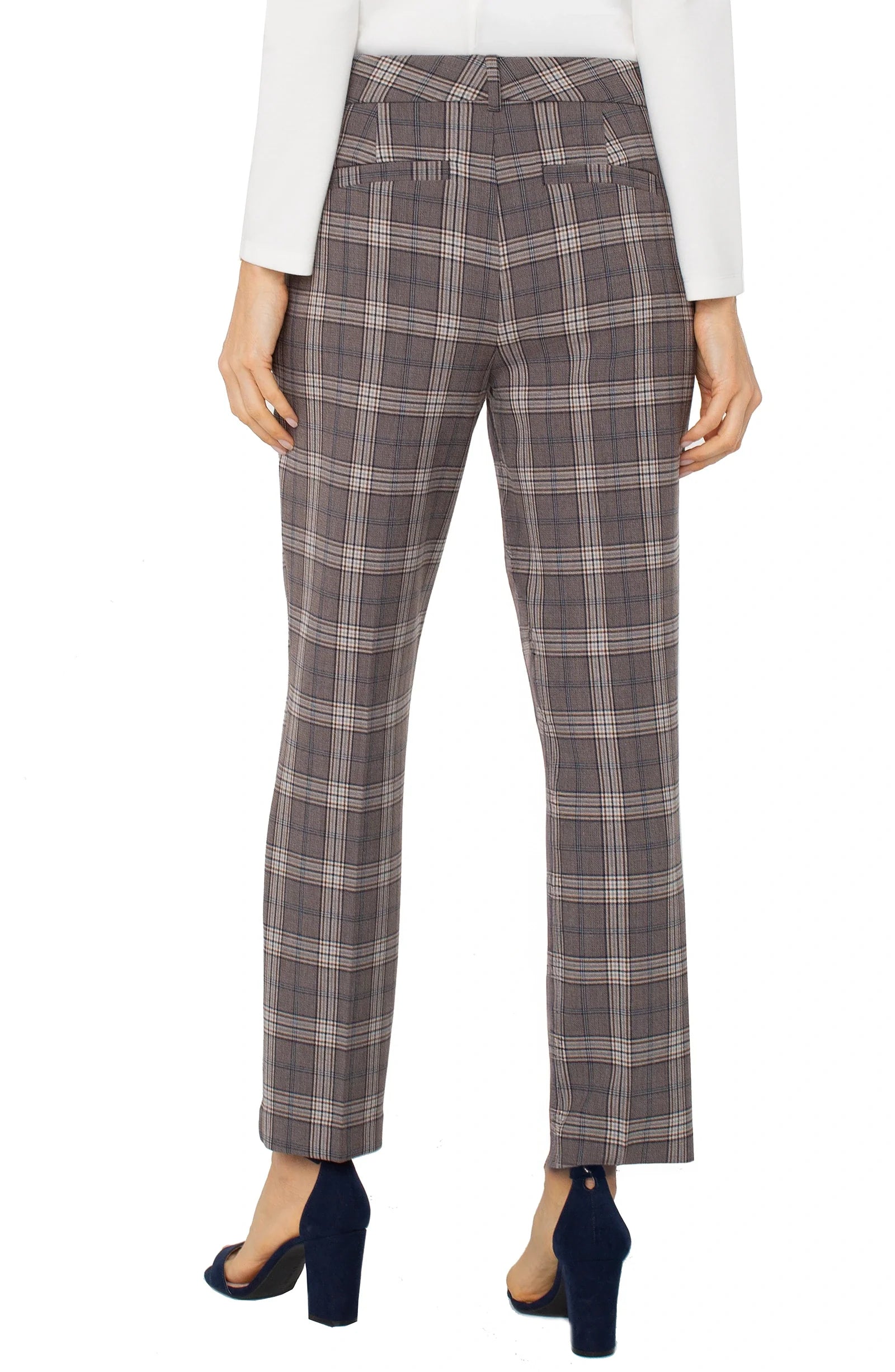 HI-RISE KELSEY GLEN CHECK TROUSER