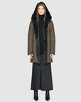 LOVER HOODED TOSCANA SHEARLING REVERSIBLE COAT