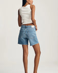 HEIDI LONG LIGHT BRUSHED CLASSIC BLUE SHORT