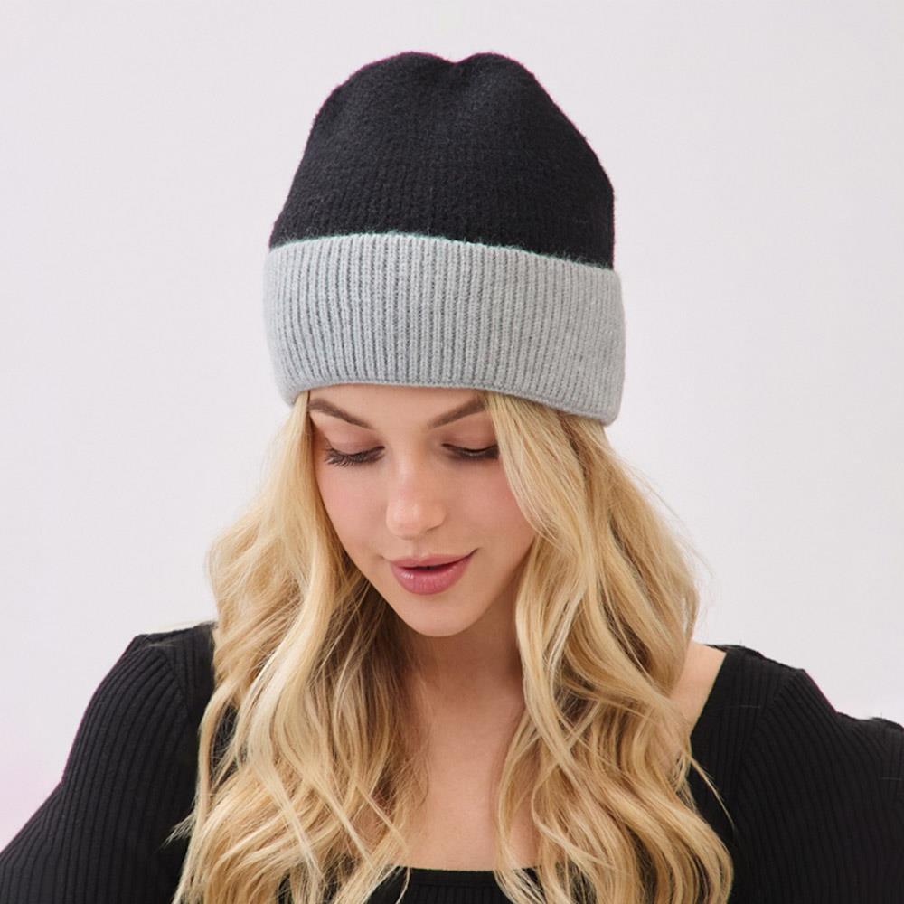 COLOUR BLOCK TOQUE